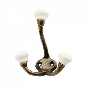 Cuier maro alama/alb din metal Kwell Madam Stoltz