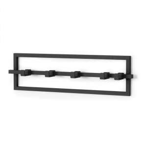 Cuier negru din metal Cubiko Umbra