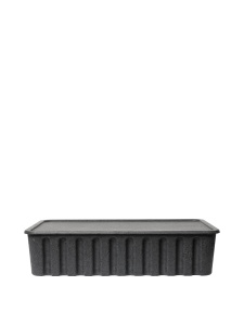 Cutie cu capac gri carbune din hartie Pulp XL Ferm Living