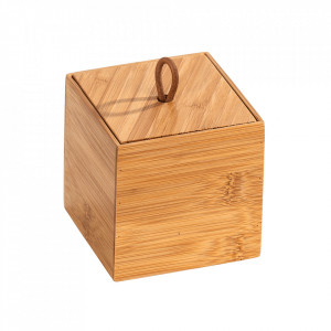 Cutie cu capac maro din lemn Terra Lid Wenko