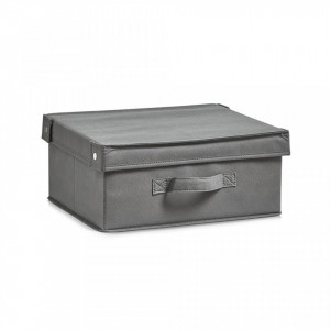 Cutie pliabila gri din fibre sintetice Stormy Zeller