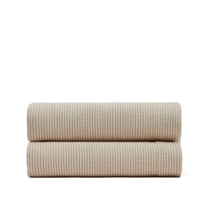 Cuvertura crem din bumbac 180x260 cm Berga Kave Home