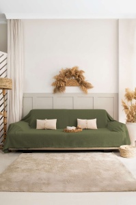 Cuvertura kaki din bumbac 180x300 cm Rio The Home Collection