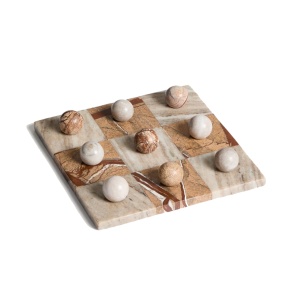 Decoratiune bej din marmura 23x23 cm Garel Kave Home