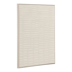 Decoratiune de perete bej din fibre sintetice 60x80 cm Ena House Nordic