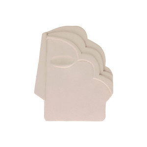 Decoratiune de perete crem din ceramica 15x18 cm Face Ornament HK Living