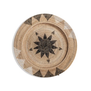 Decoratiune de perete maro din ratan 70 cm Dish Vical Home