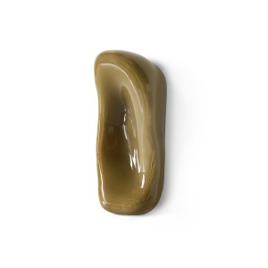 Decoratiune de perete verde muschi din sticla 11x24 cm Glass HKliving