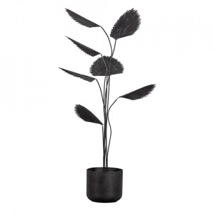 Decoratiune din metal negru 141 cm Forever Woood
