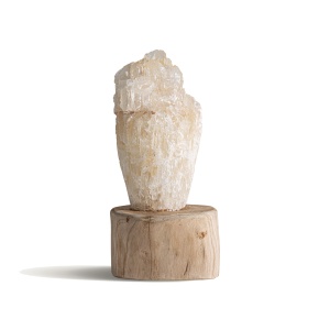 Decoratiune ivorie/maro din lemn 32 cm Kaja Vical Home