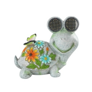 Decoratiune luminoasa pentru exterior multicolora din fibre sintetice 17 cm Turtle Wenko