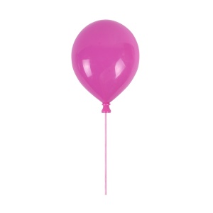 Decoratiune luminoasa roz din plastic Balloon Zuma Line