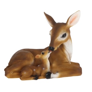 Decoratiune maro din fibre sintetice 23 cm Deer & Fawn Esschert Design