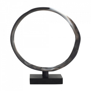 Decoratiune neagra din fibre naturale 34 cm MCM Loop Versmissen