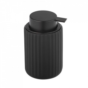 Dispenser sapun lichid din ceramica neagra 300 ml Belluno Wenko