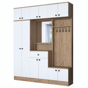 Dulap lobby alb/maro 226 cm EA104 - 2421 The Home Collection