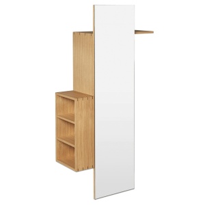 Dulap lobby maro din lemn 138 cm Bon Ferm Living
