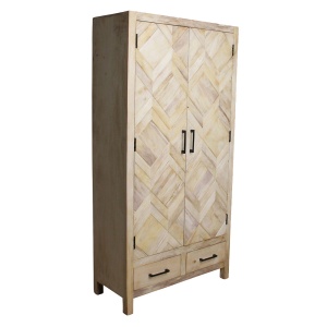 Dulap maro din lemn 180 cm Native Two Raw Materials