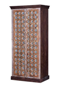 Dulap multicolor din lemn 180 cm Almirah Giner y Colomer
