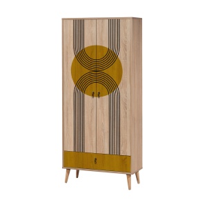 Dulap multicolor din lemn 190 cm City Sun The Home Collection