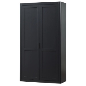 Dulap negru din lemn 217 cm Gunnar Woood