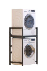 Dulap pentru masina de spalat negru din metal C7 The Home Collection