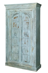 Dulap verde/albastru din lemn 204 cm Lorne Giner y Colomer