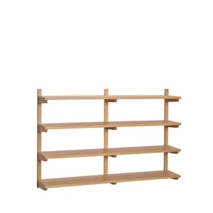 Etajera de perete maro din lemn 80 cm Long Hubsch