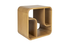 Etajera maro deschis din lemn 60 cm Seven Zuiver