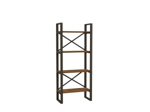 Etajera maro/neagra din metal 150 cm Alaro The Home Collection