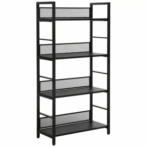 Etajera neagra din metal 121 cm Raw The Home Collection