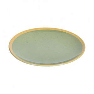 Farfurie intinsa verde deschis din ceramica 28 cm Tilla Kave Home
