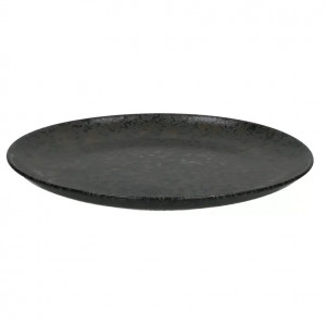 Farfurie pentru desert neagra din ceramica 22 cm Basalt Pomax
