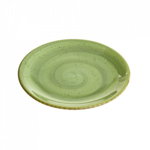 Farfurie pentru desert verde din ceramica 20 cm Lincombe The Home Collection