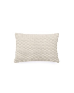 Fata de perna alba din fibre 40x60 cm Mascarell Kave Home