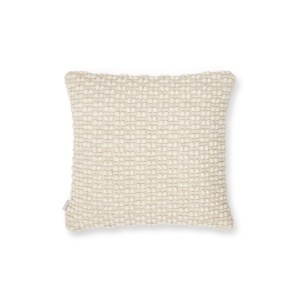 Fata de perna alba din fibre 45x45 cm Mascarell Kave Home
