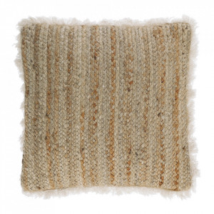 Fata de perna bej din iuta si bumbac 45x45 cm Clidia Kave Home