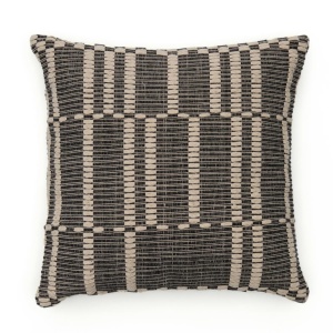 Fata de perna bej/neagra din bumbac 50x50 cm Kavri Kave Home