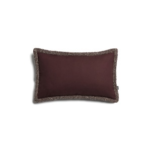 Fata de perna rosu inchis din bumbac 30x50 cm Olinan Boucle Kave Home