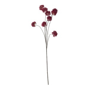 Floare artificiala rosie din fibre sintetice 122 cm Hydrangea Bloomingville