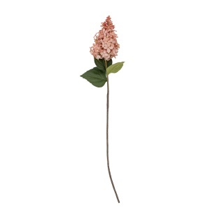Floare artificiala roz/verde din fibre sintetice 76 cm Hydrangea Bloomingville