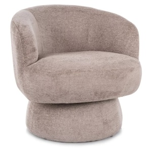 Fotoliu bej deschis din textil Cosmic The Home Collection