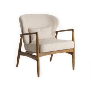 Fotoliu bej/maro din textil Tarres Vical Home