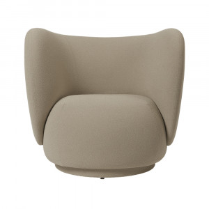 Fotoliu crem din textil Rico Ferm Living