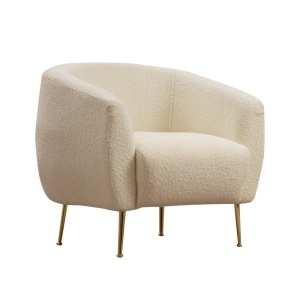 Fotoliu din textil crem Eses Bouclette The Home Collection