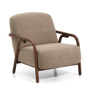 Fotoliu grej din textil Sylo Kave Home