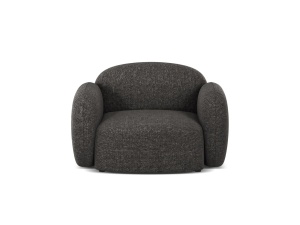 Fotoliu gri antracit din textil Blair Eden Micadoni