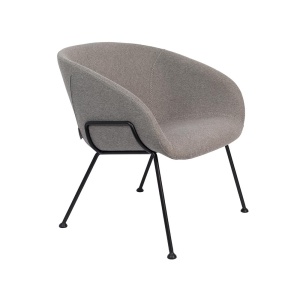 Fotoliu gri din textil Feston Zuiver
