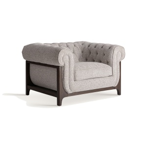Fotoliu gri din textil Ipswich Vical Home