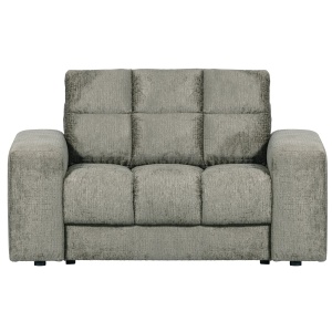 Fotoliu gri gheata din catifea Second Date Loveseat Woood